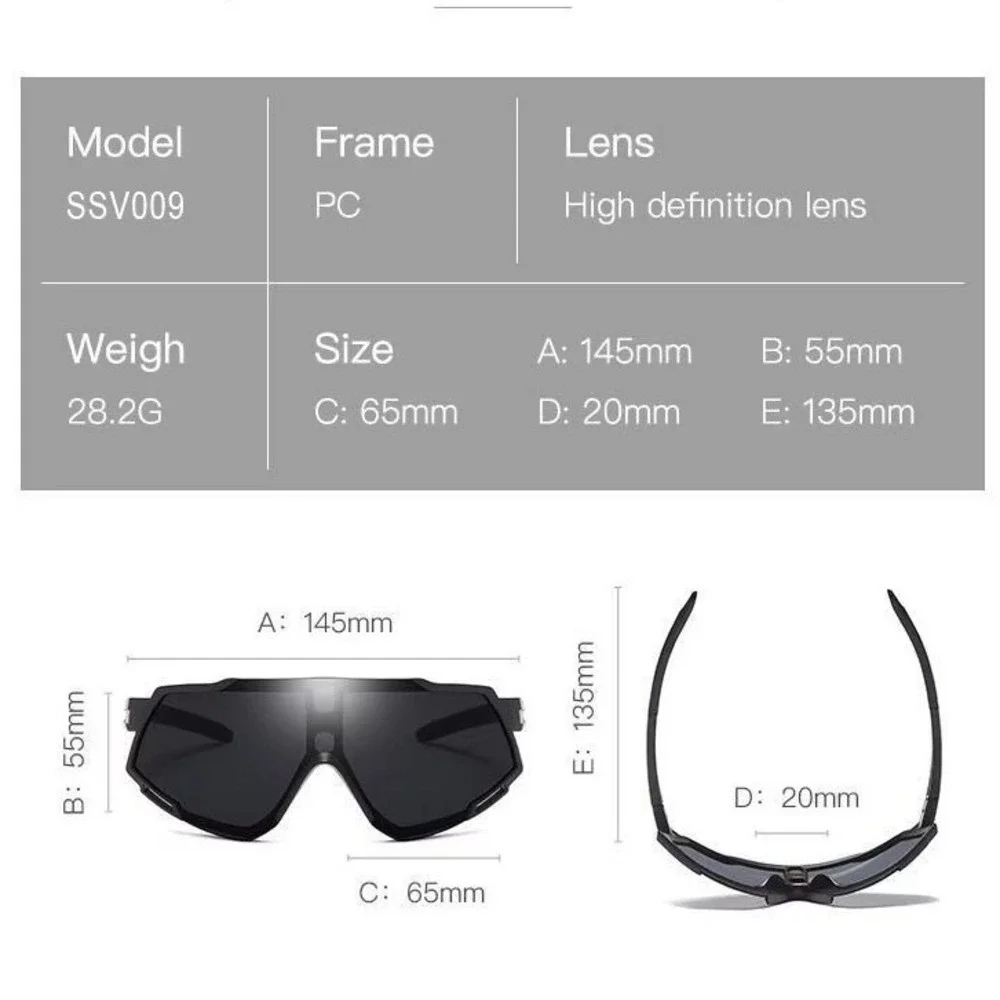 Sport Men Sunglasses Shield Visor Cycling Running Glasses Fishing Driving Lentes